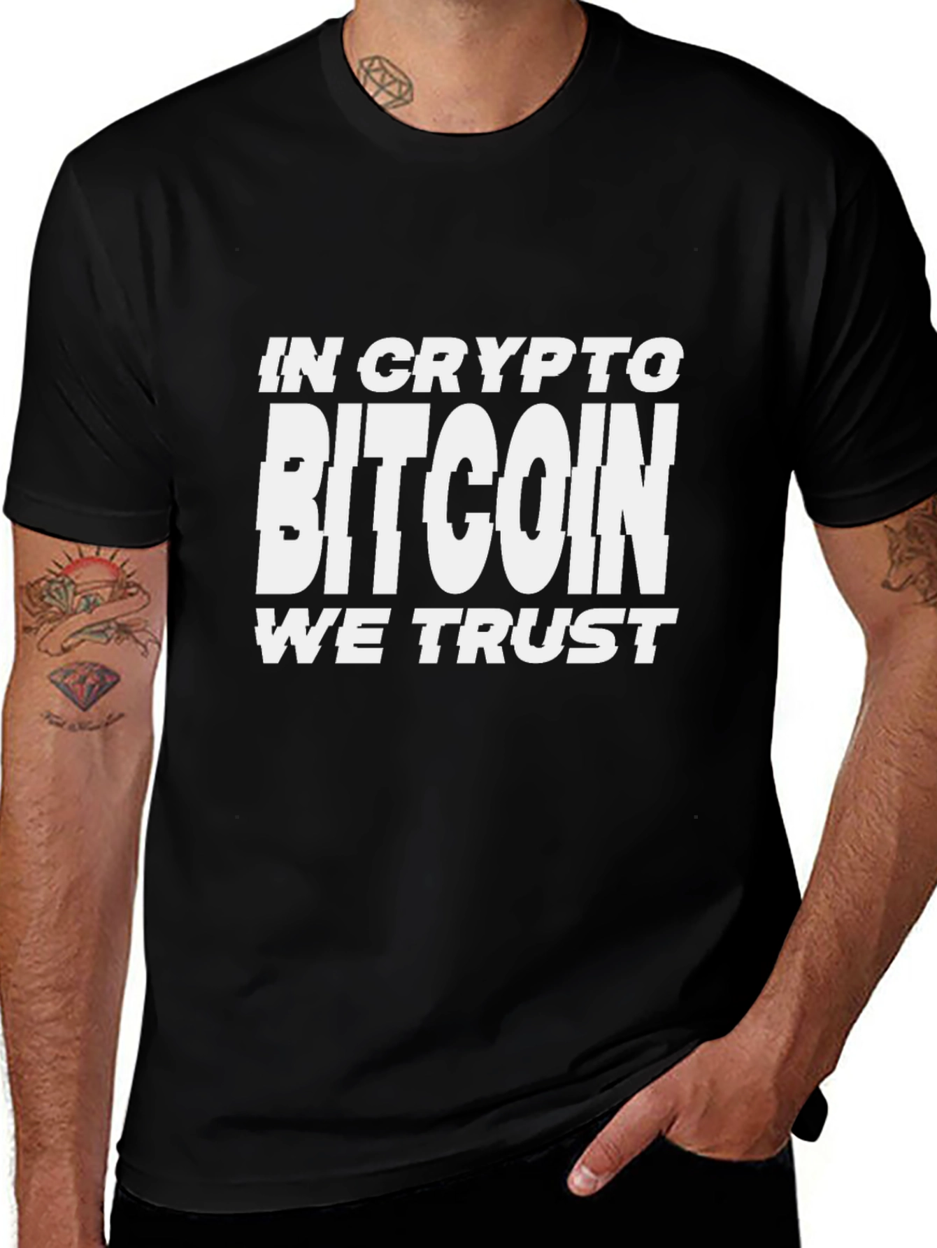 Bitcoin We Trust Black T-Shirt - Crypto Inspired Tee