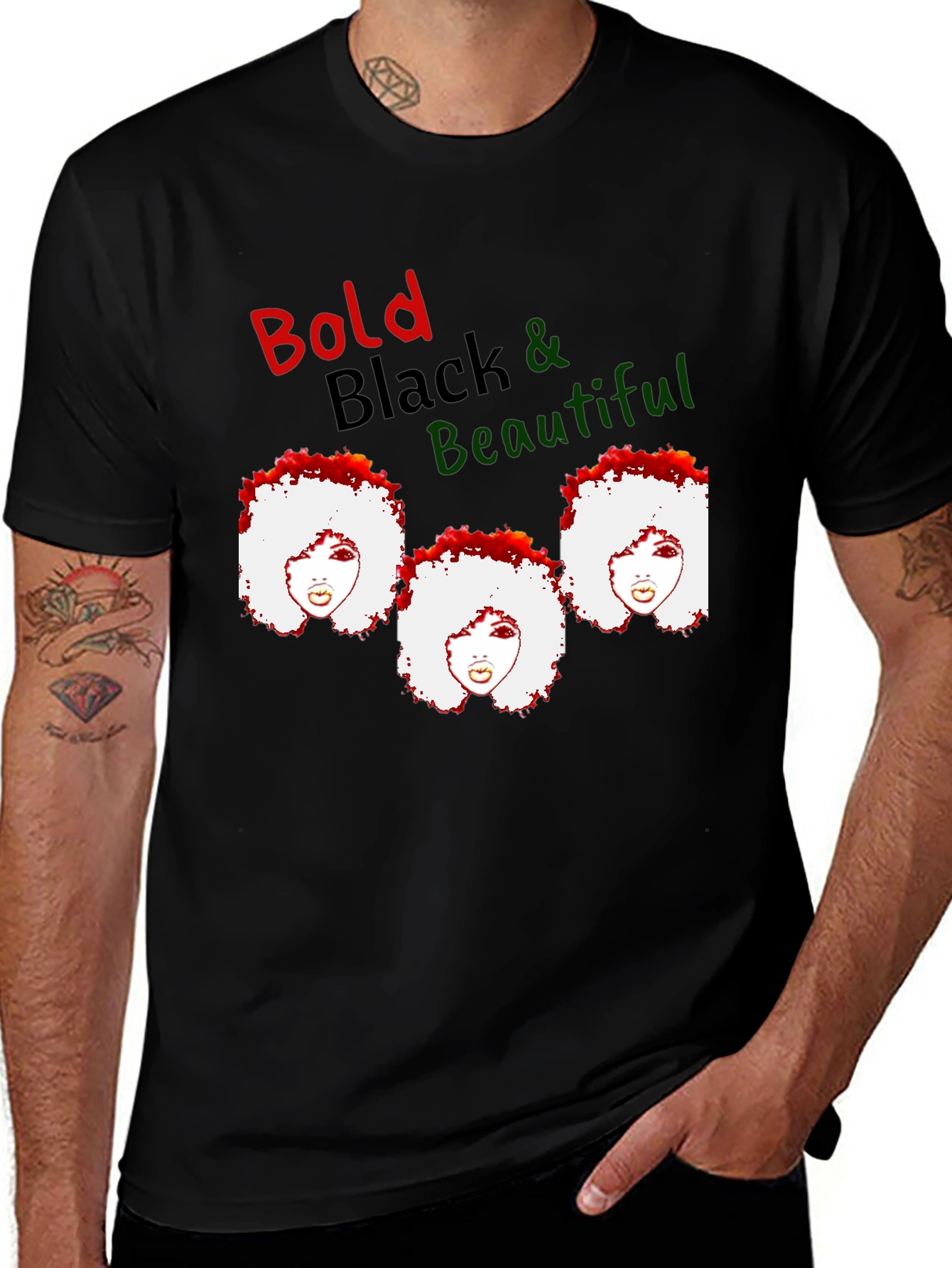 Variant 3 of Bold Black & Beautiful Graphic T-Shirt