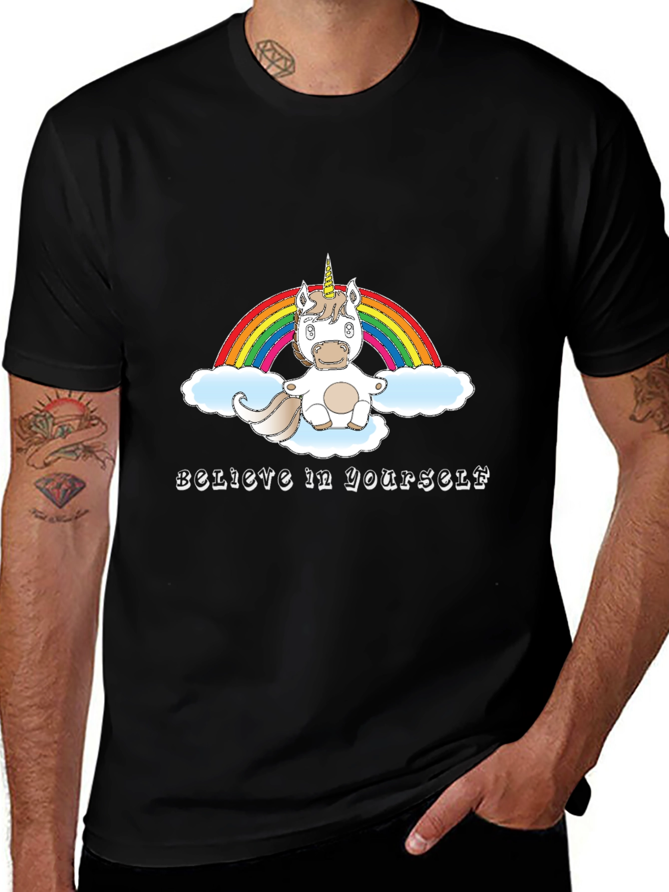Variant 16 of Unicorn Rainbow Believe in Yourself T-Shirt