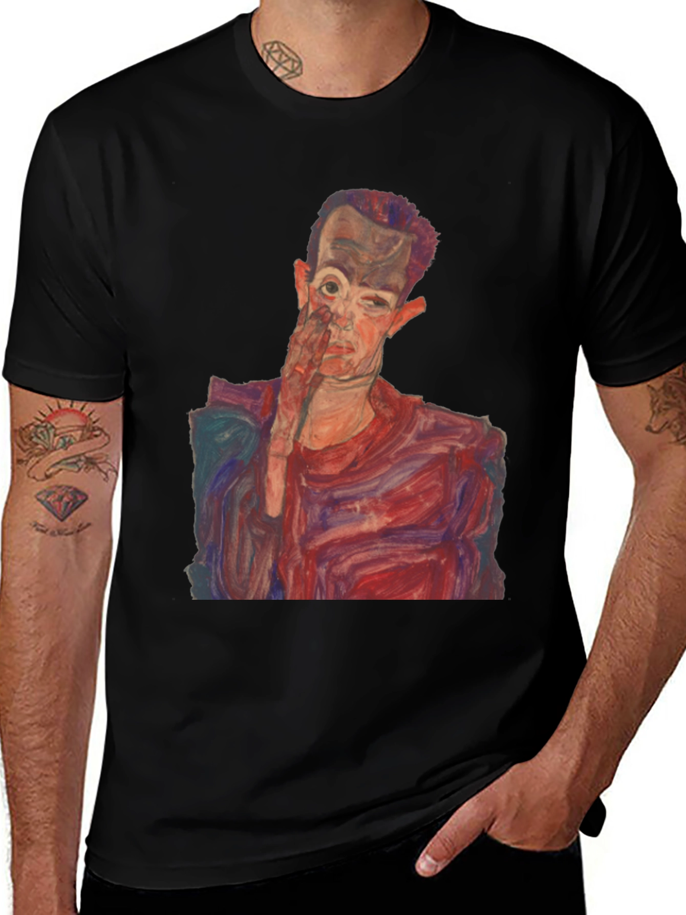 Variant 14 of Egon Schiele Self Portrait T-Shirt