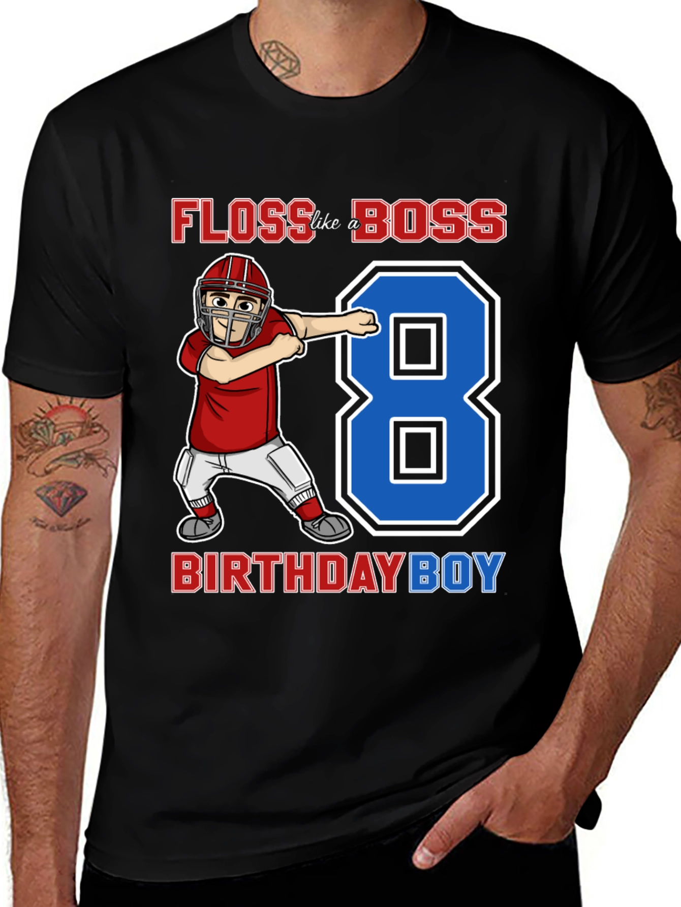 Variant 12 of Floss Like a Boss Birthday Boy T-Shirt