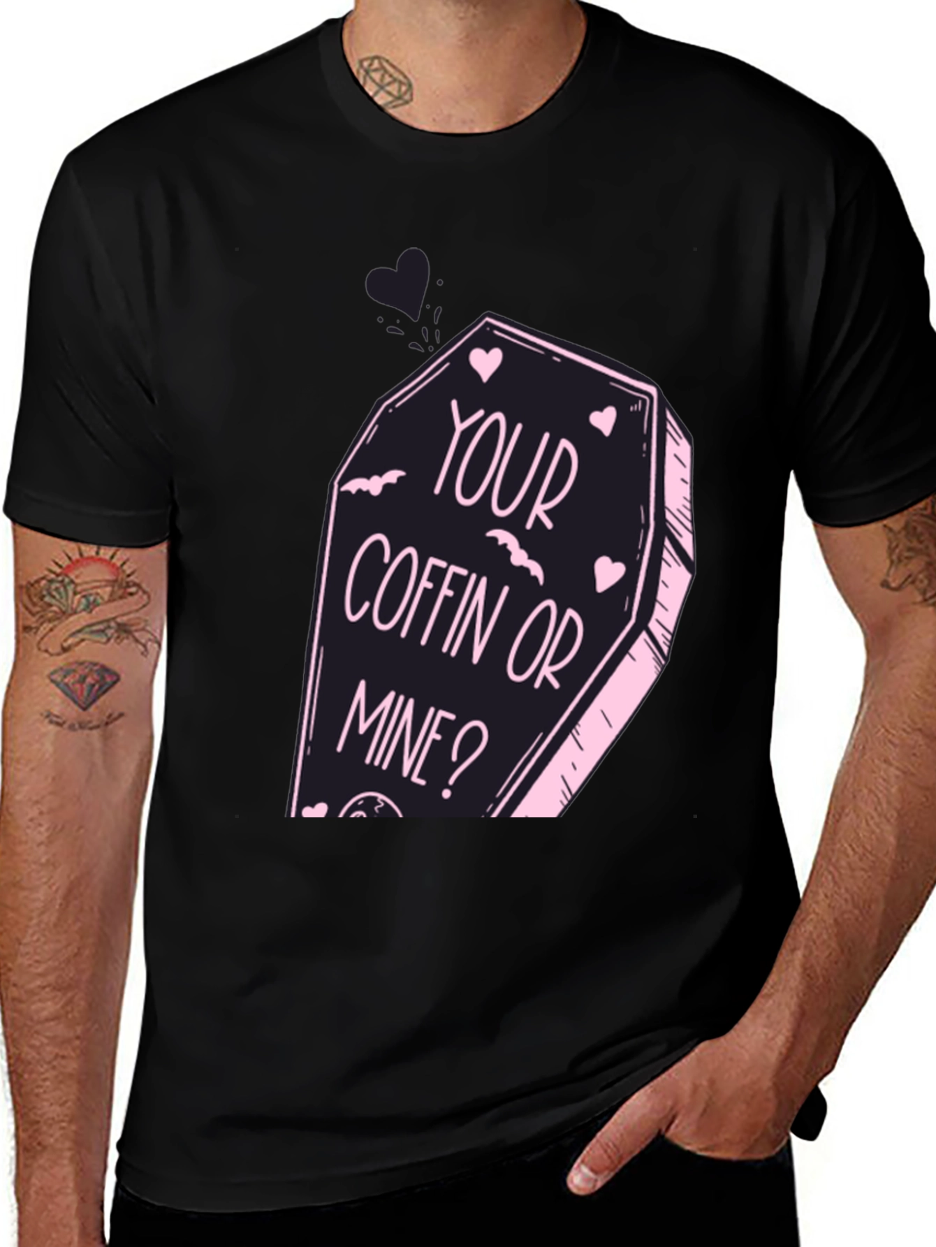 Variant 23 of Your Coffin or Mine? Graphic T-Shirt - Gothic Tee