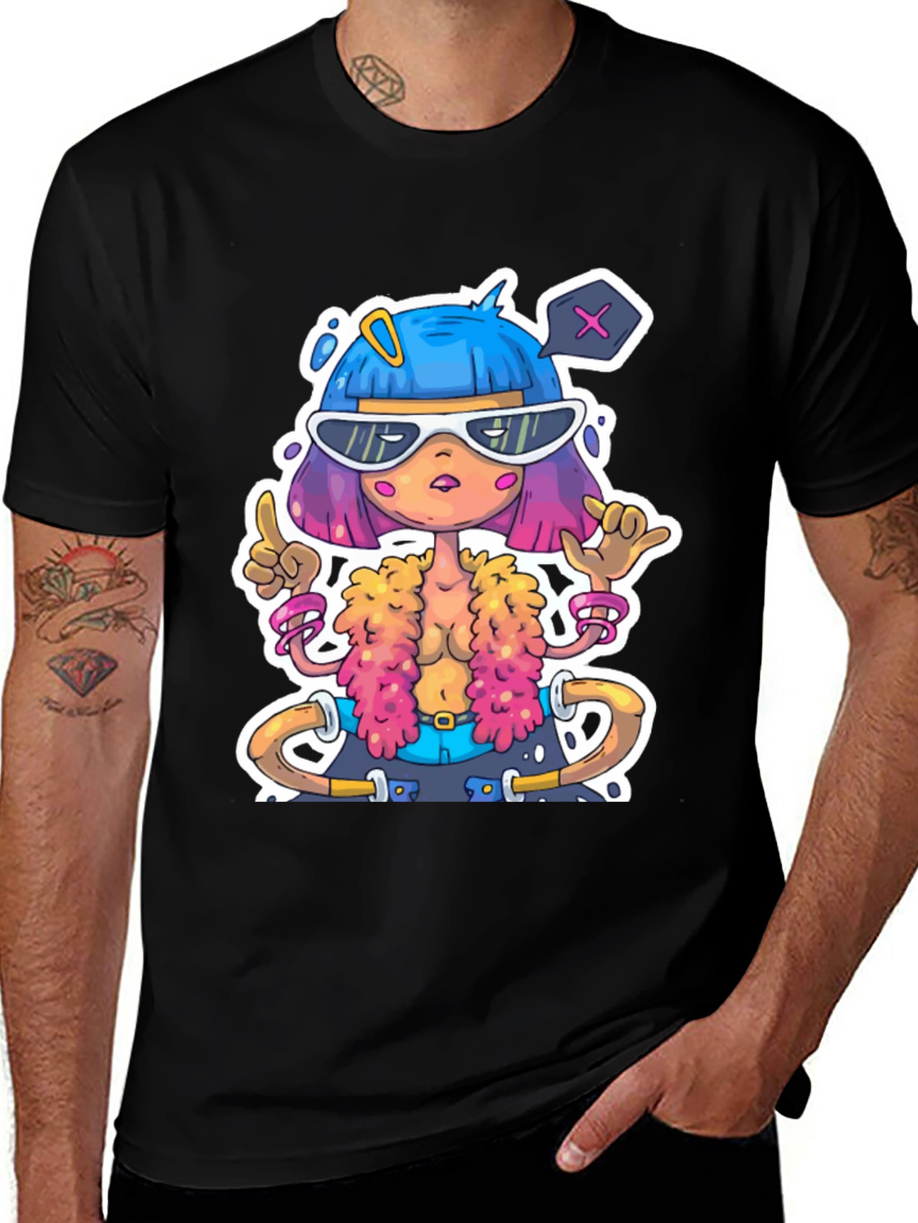 Variant 22 of Cartoon Character Graphic Tee - Unique Style