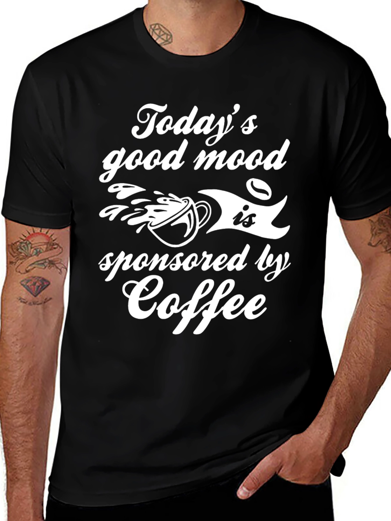 Variant 20 of Coffee Good Mood T-Shirt, Black