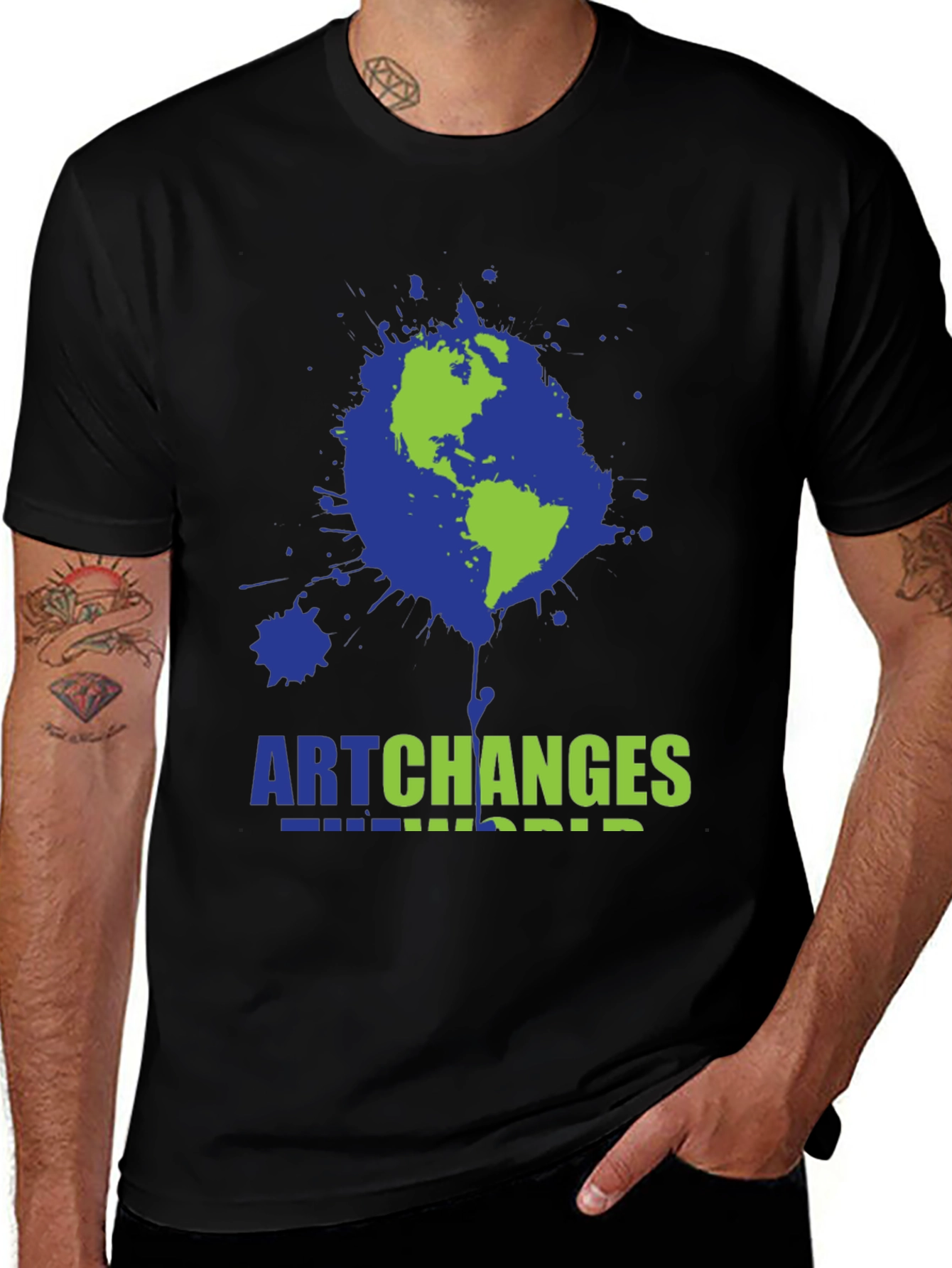 Black Art Changes the World Graphic Tee main image