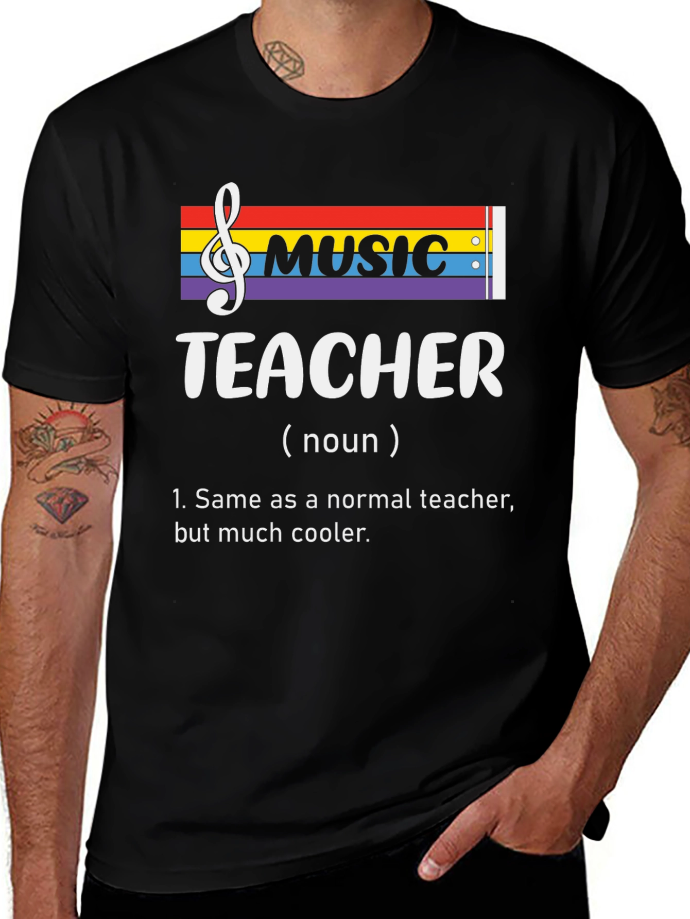 Variant 4 of Music Teacher Definition T-Shirt - Cool Teacher Appreciation Tee