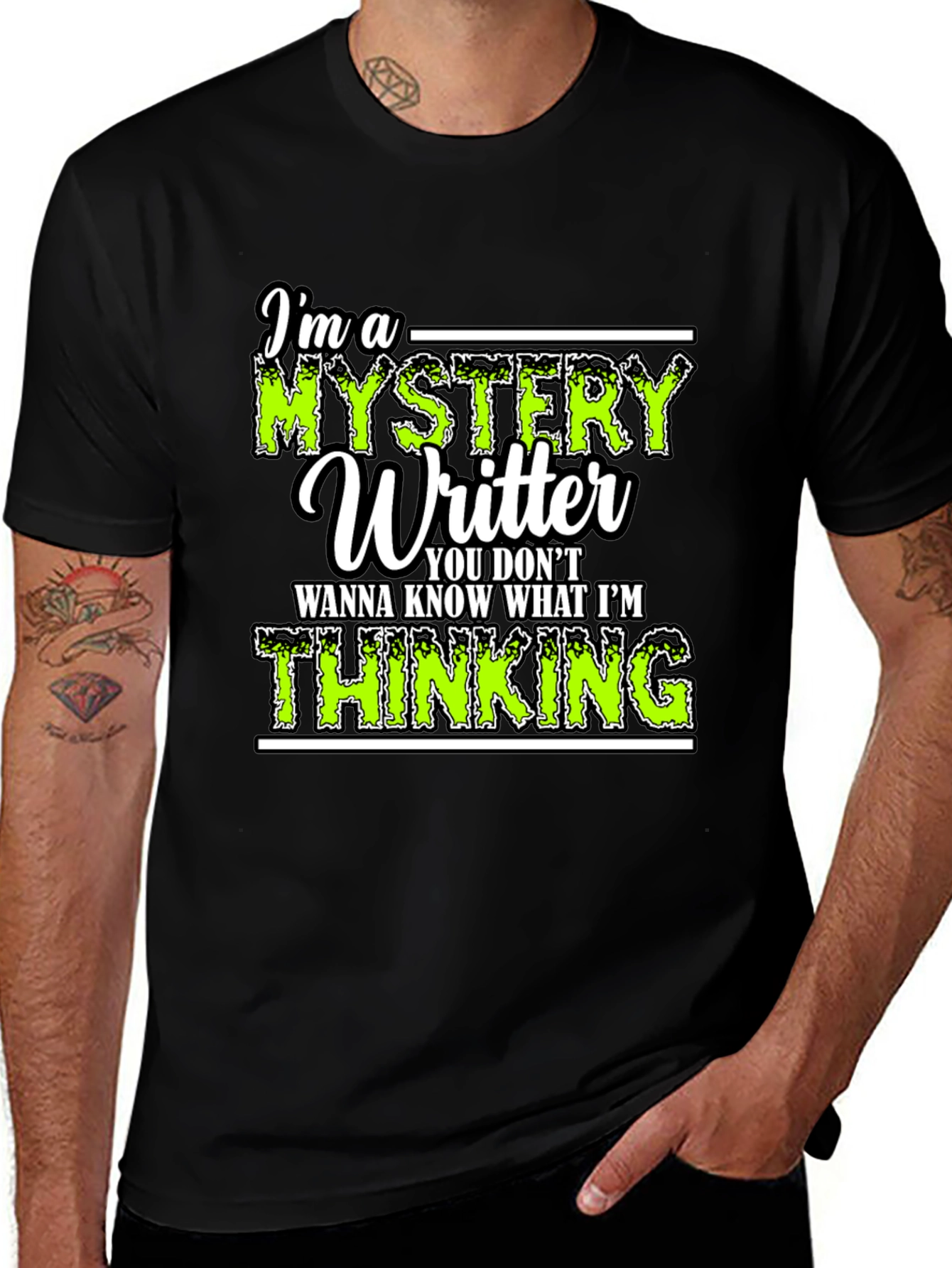 Variant 7 of Mystery Writer Novelty Graphic Tee