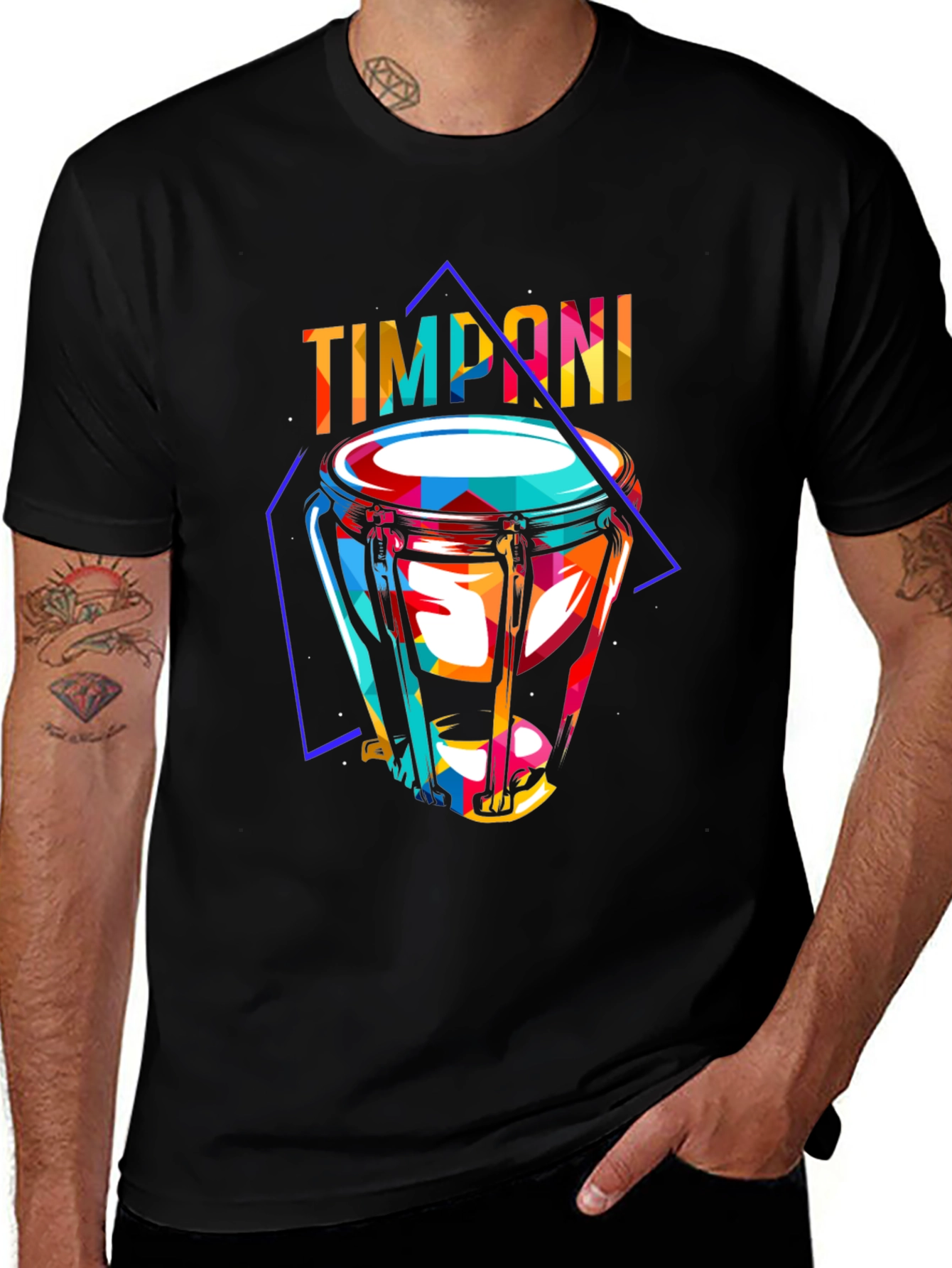 Timpani Drum Graphic T-Shirt - Music Lover Tee