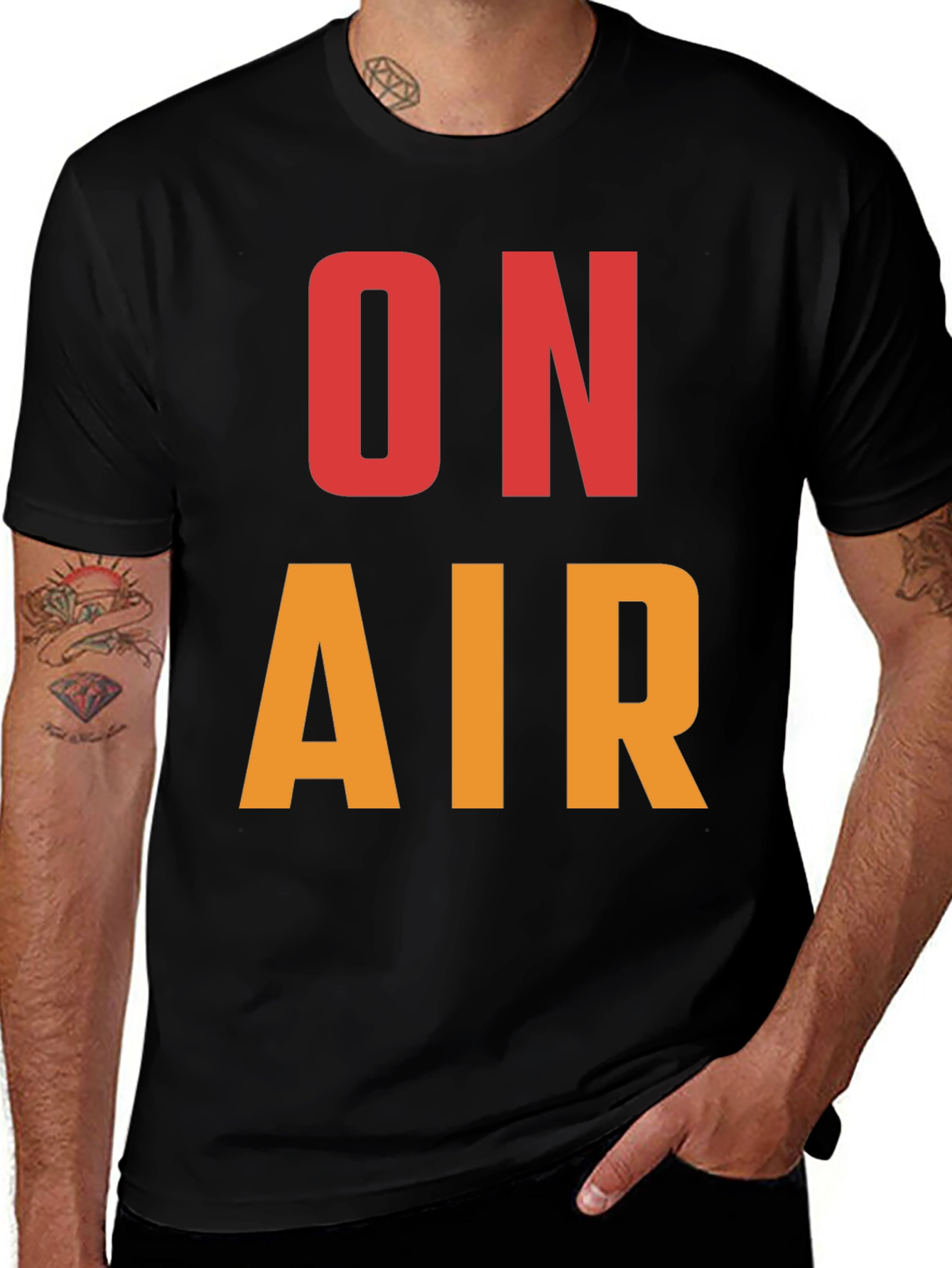 Variant 2 of On Air Graphic Tee - Bold Statement Shirt