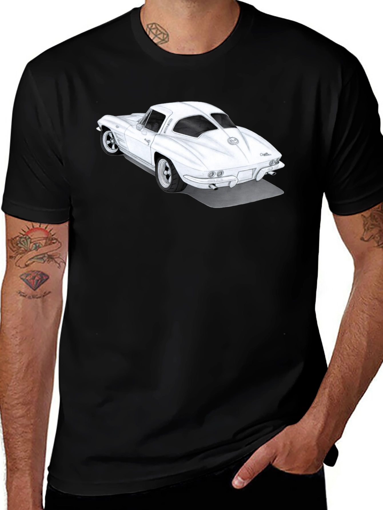 Variant 26 of Classic Car Graphic Tee - Retro Style
