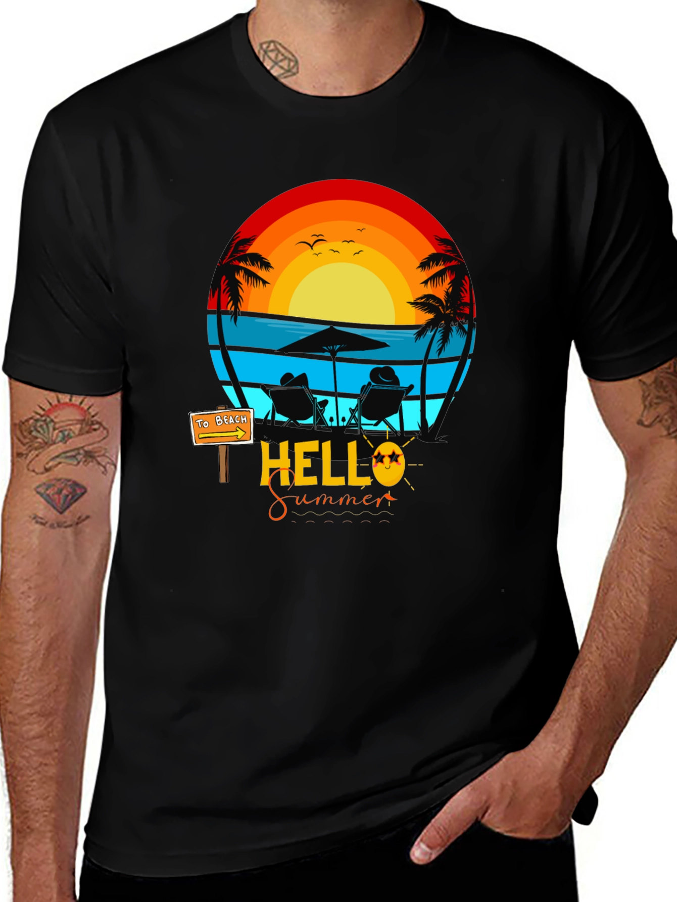 Variant 7 of Hello Summer Graphic Tee