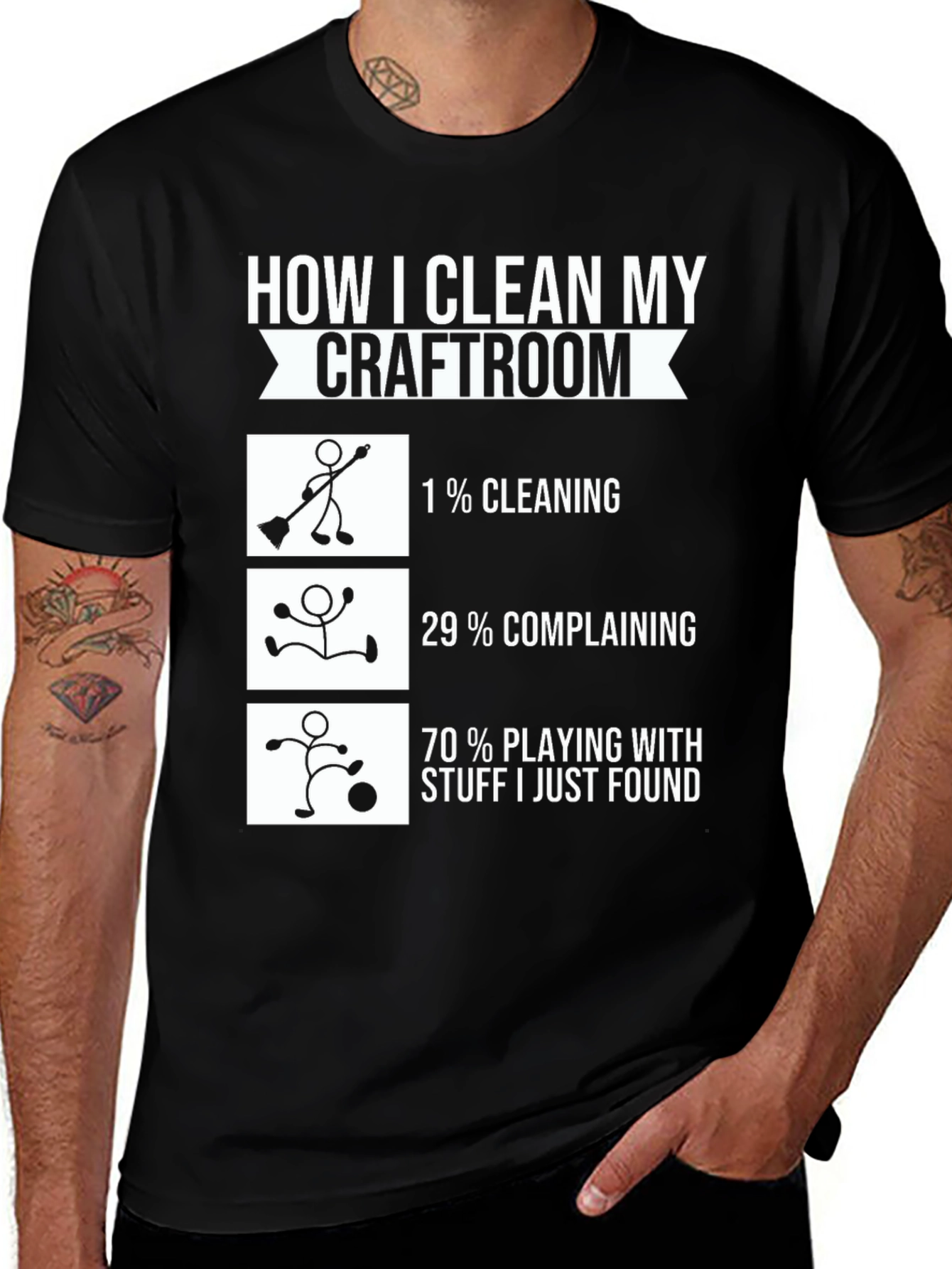 Variant 7 of Funny Craft Room Cleaning T-Shirt