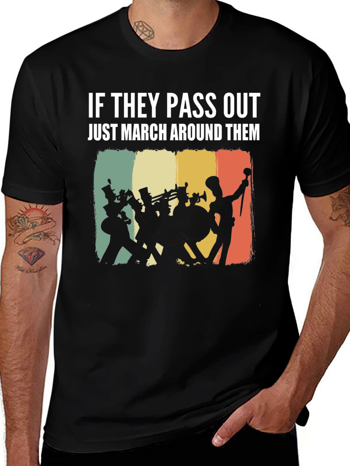 Variant 18 of Marching Band T-Shirt - If They Pass Out
