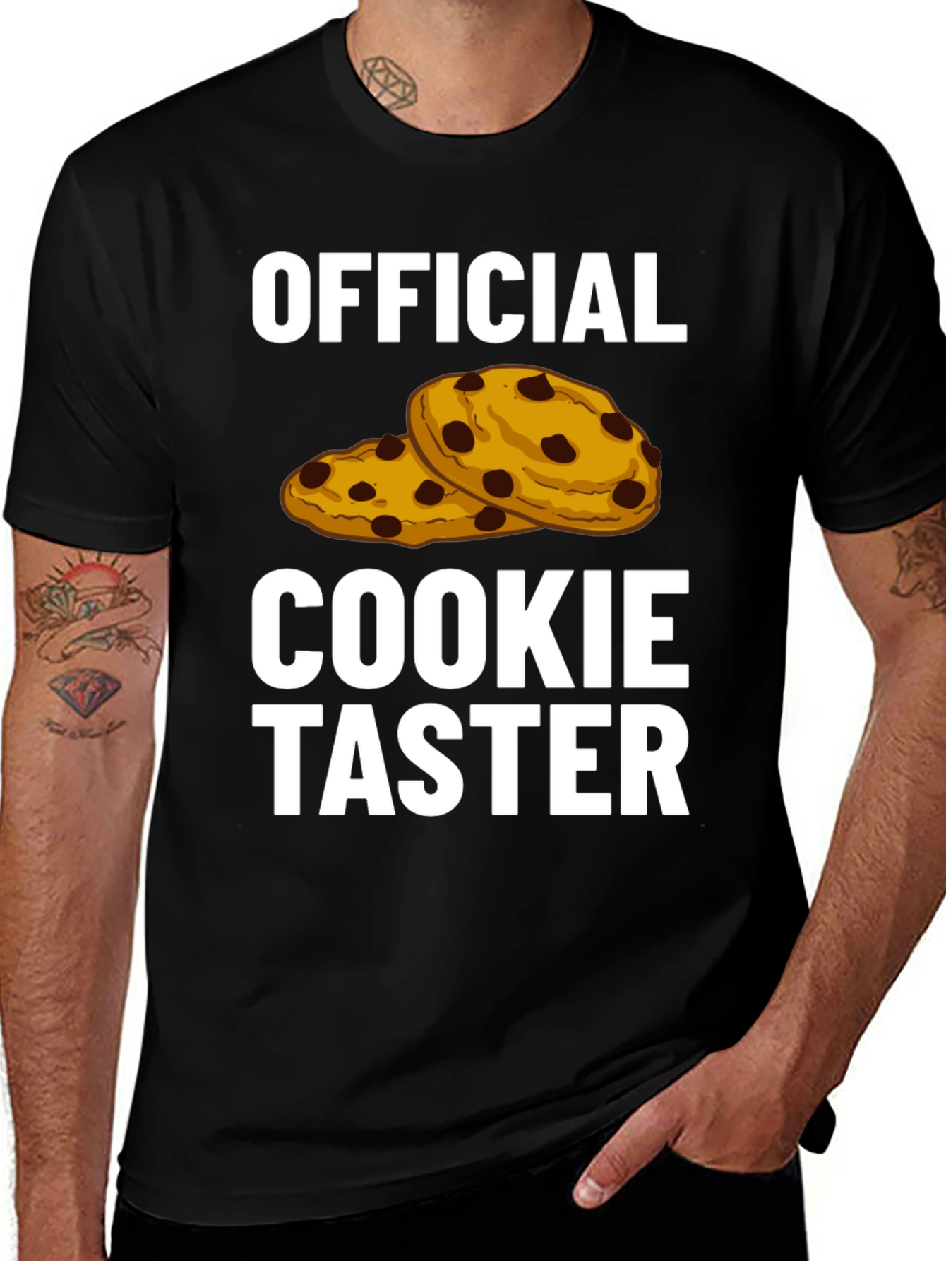 Black Official Cookie Taster Graphic Tee main image