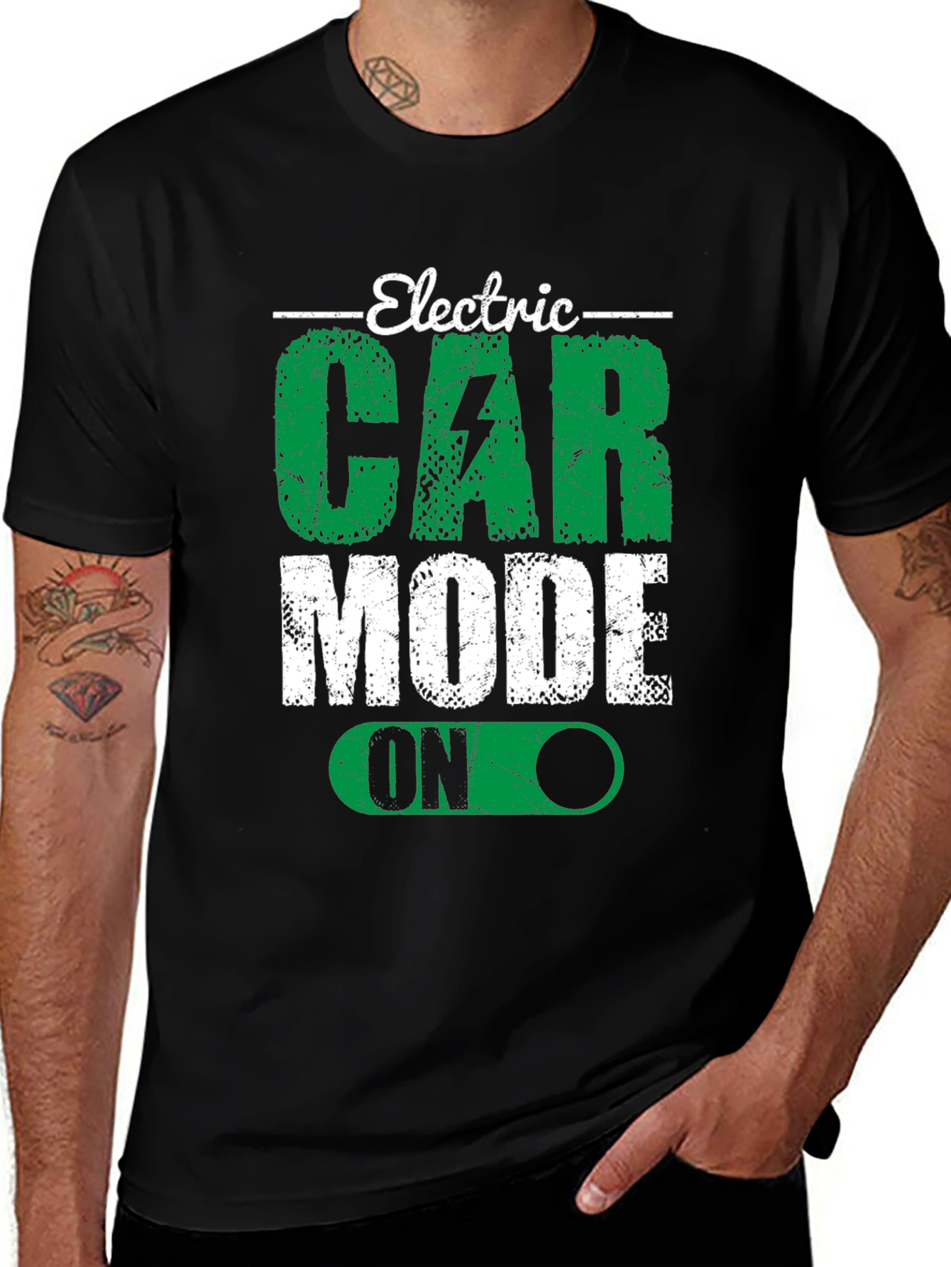 Variant 11 of Electric Car Mode On Graphic Tee
