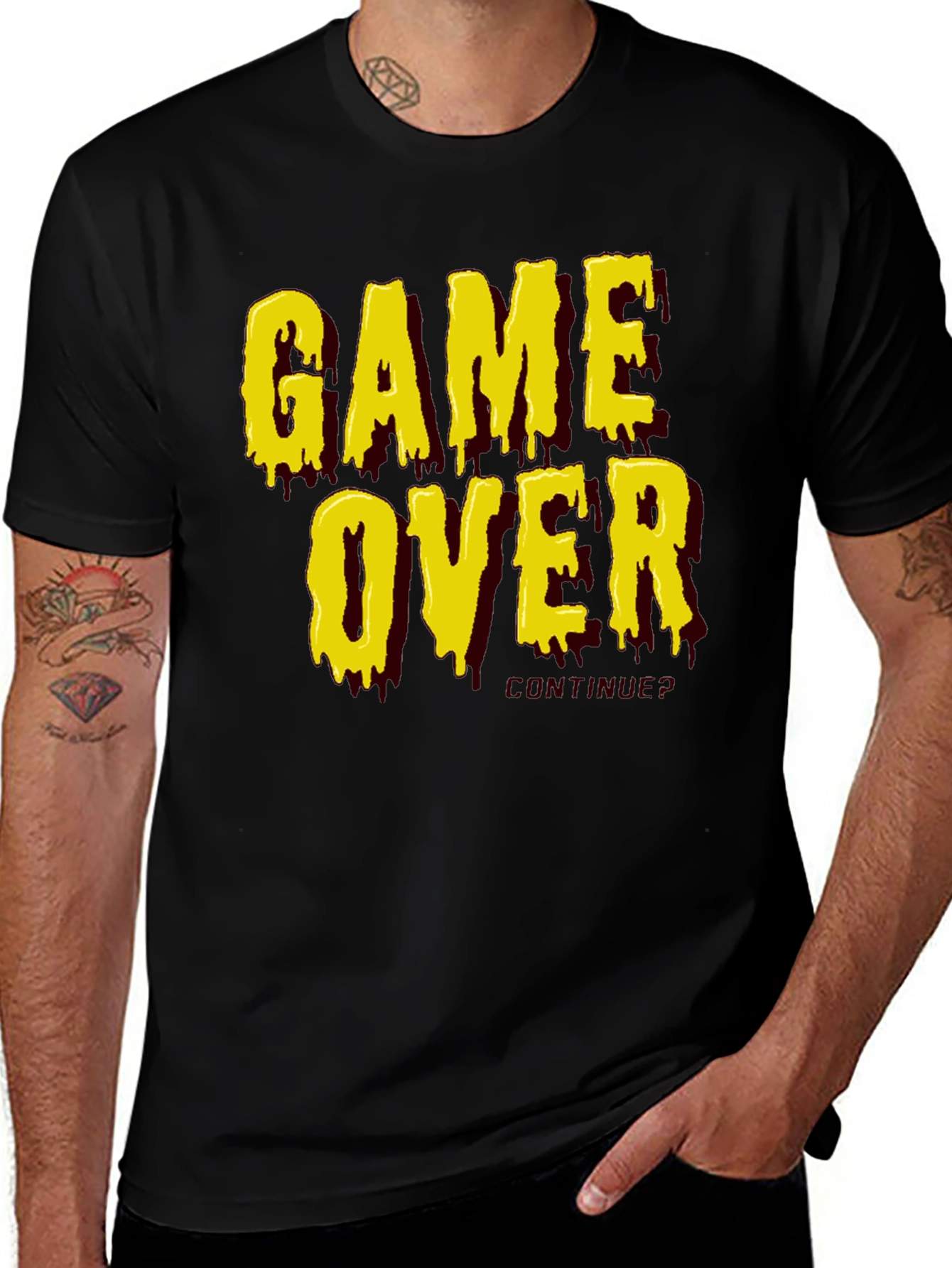 Variant 24 of Game Over Graphic Tee - Retro Gamer Style