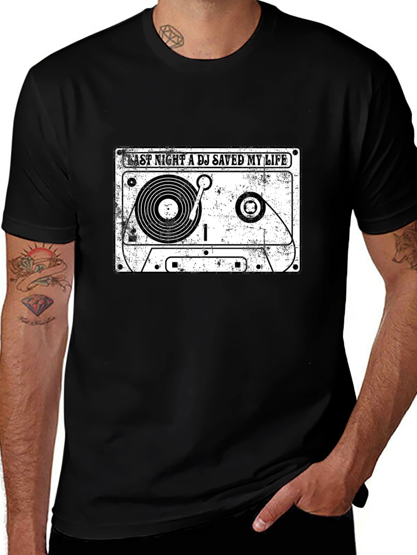 Variant 29 of DJ Saved My Life Cassette Graphic Tee