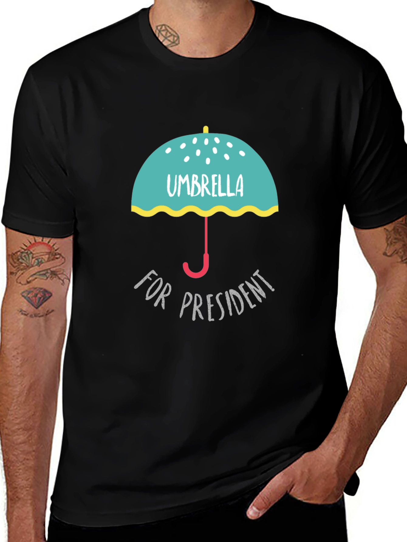 Variant 25 of Umbrella for President Graphic T-Shirt