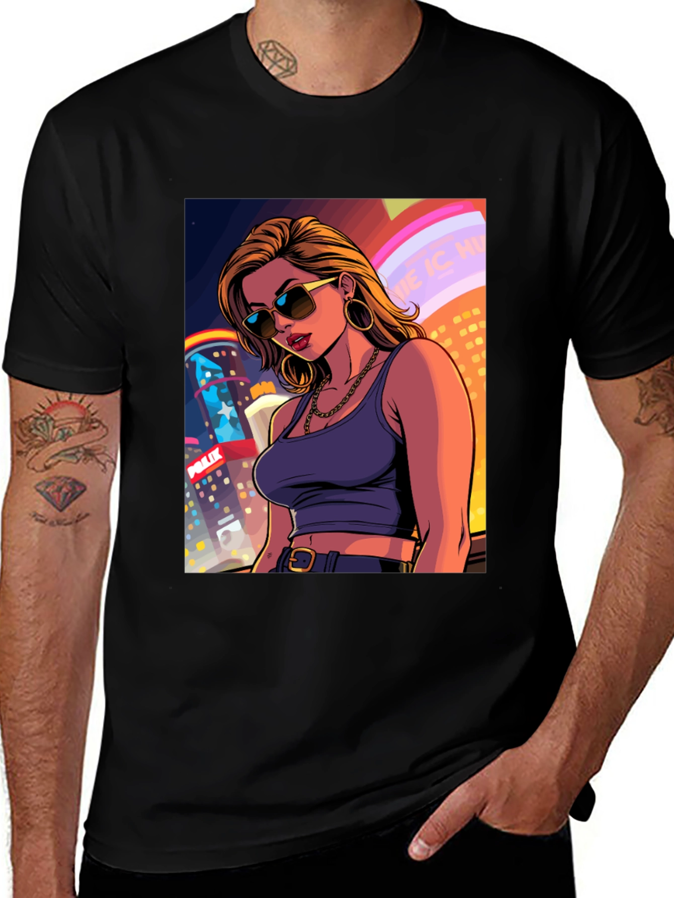Variant 29 of City Girl T-Shirt - Cool Cartoon Graphic Tee