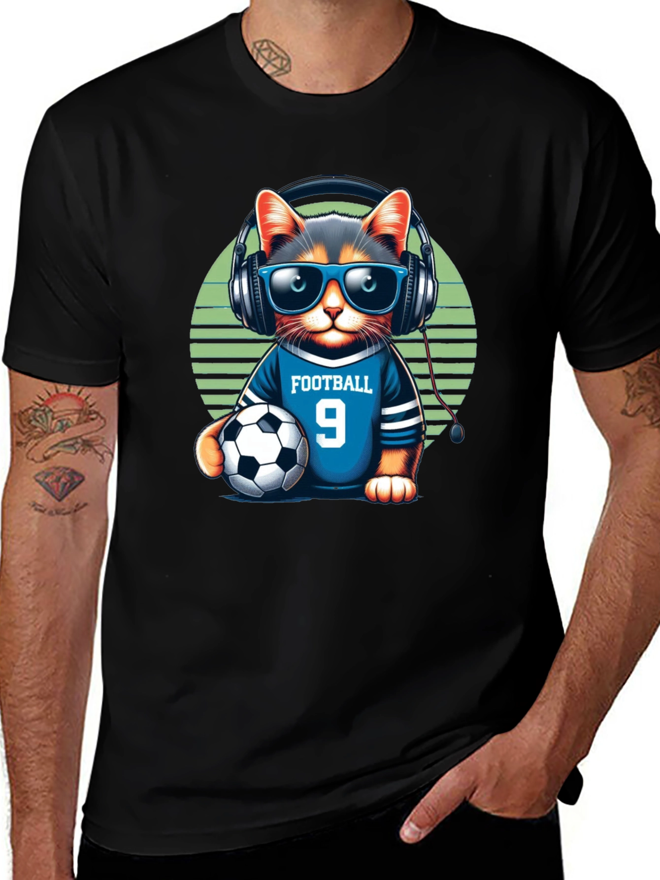 Variant 23 of Cool Cat Football Fan T-Shirt