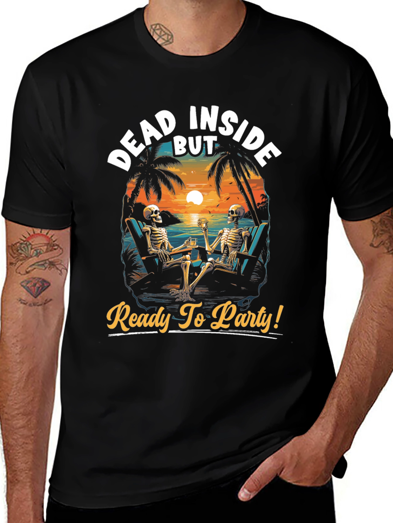 Variant 13 of Dead Inside But Ready to Party T-Shirt