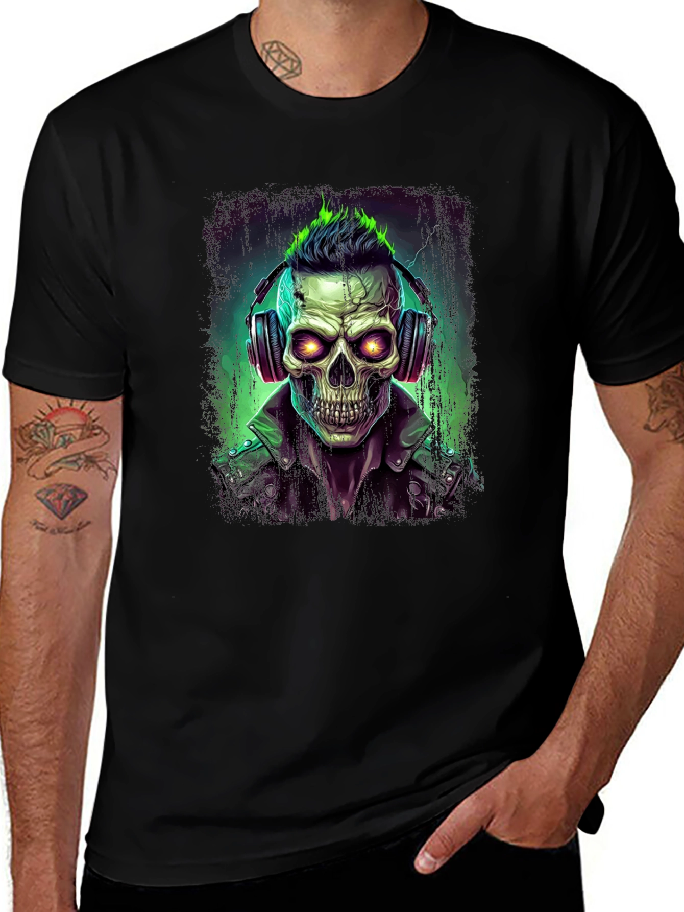 Variant 22 of Skull Punk Graphic Tee
