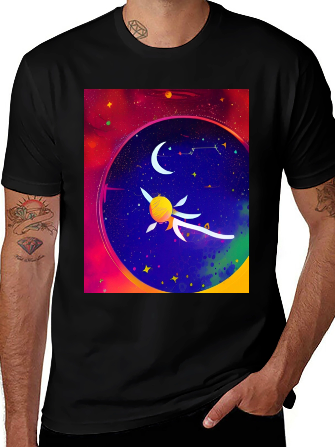Variant 15 of Celestial Dreamscape Graphic Tee