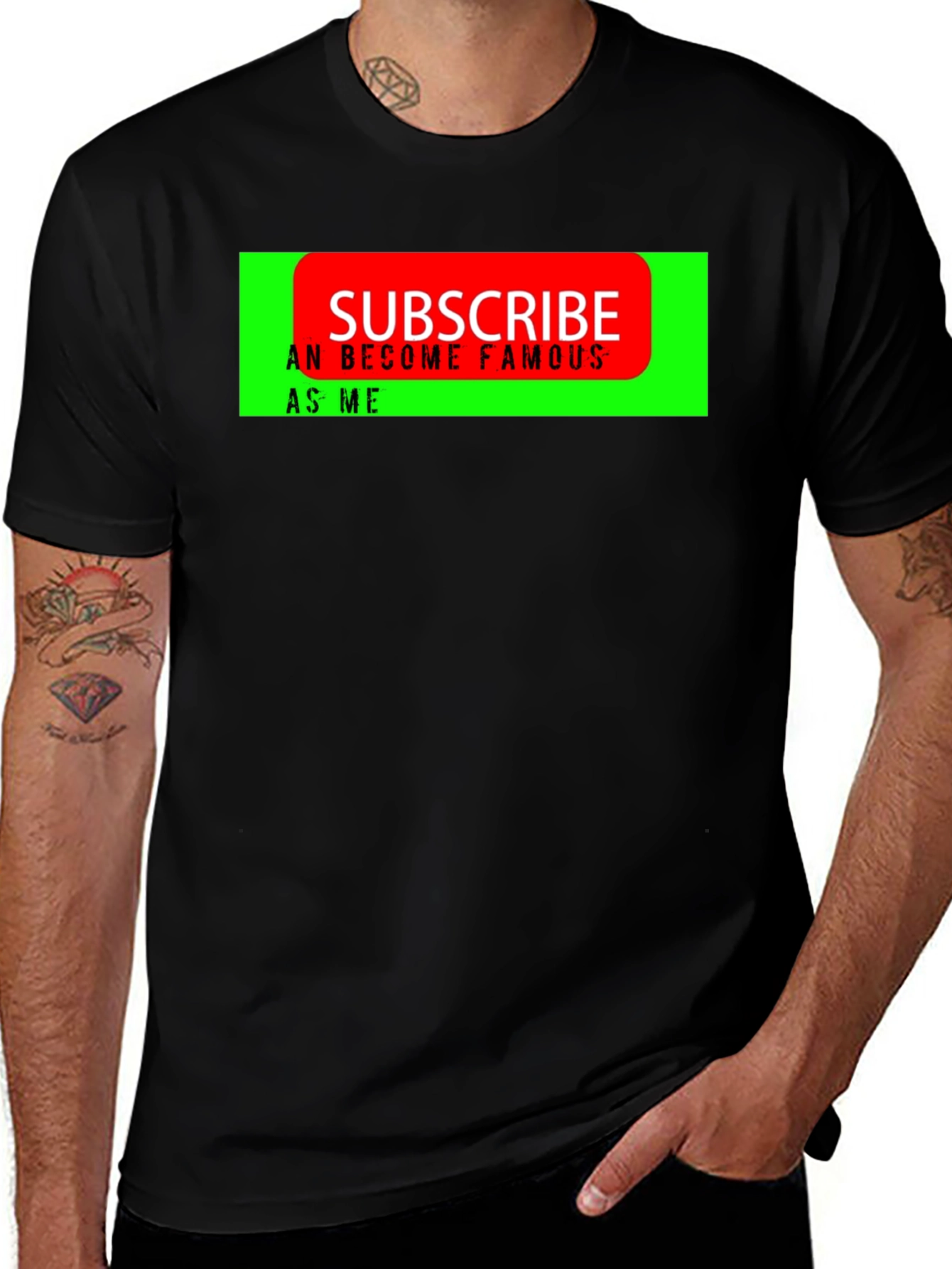 Subscribe T-Shirt - Become Famous Like Me