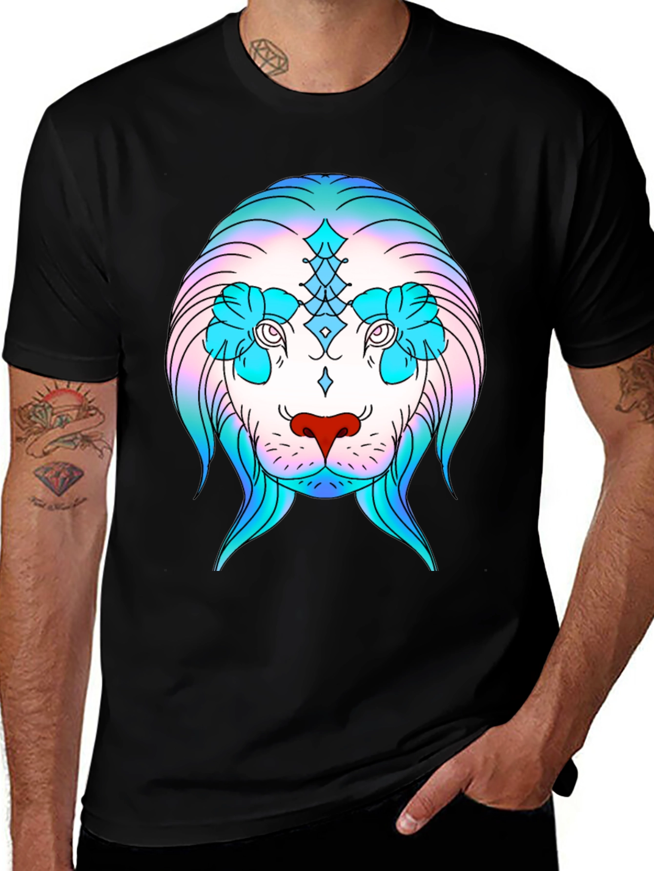 Variant 9 of Lion Graphic Print T-Shirt