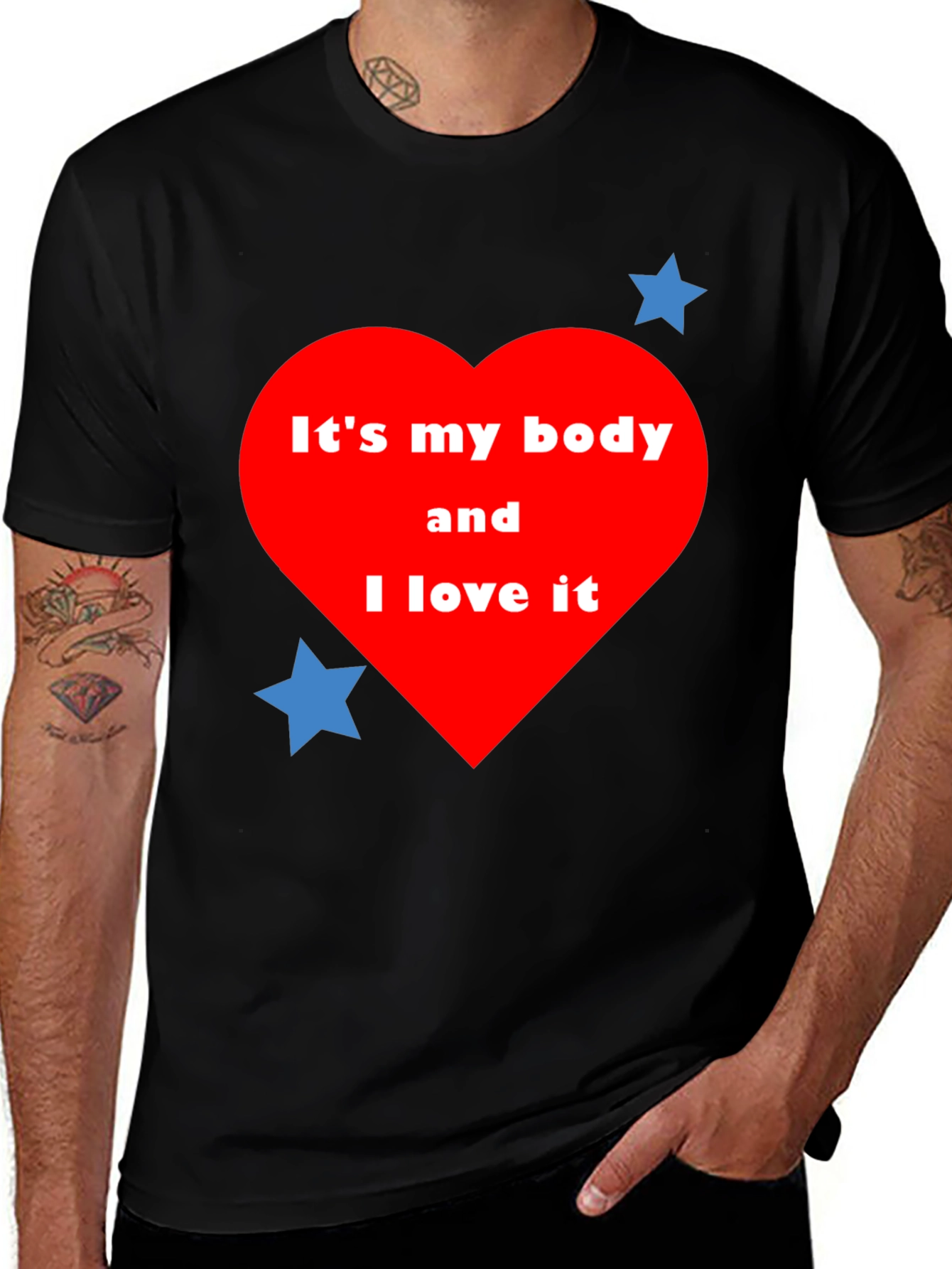 Variant 15 of Body Positivity T-Shirt - It's My Body and I Love It