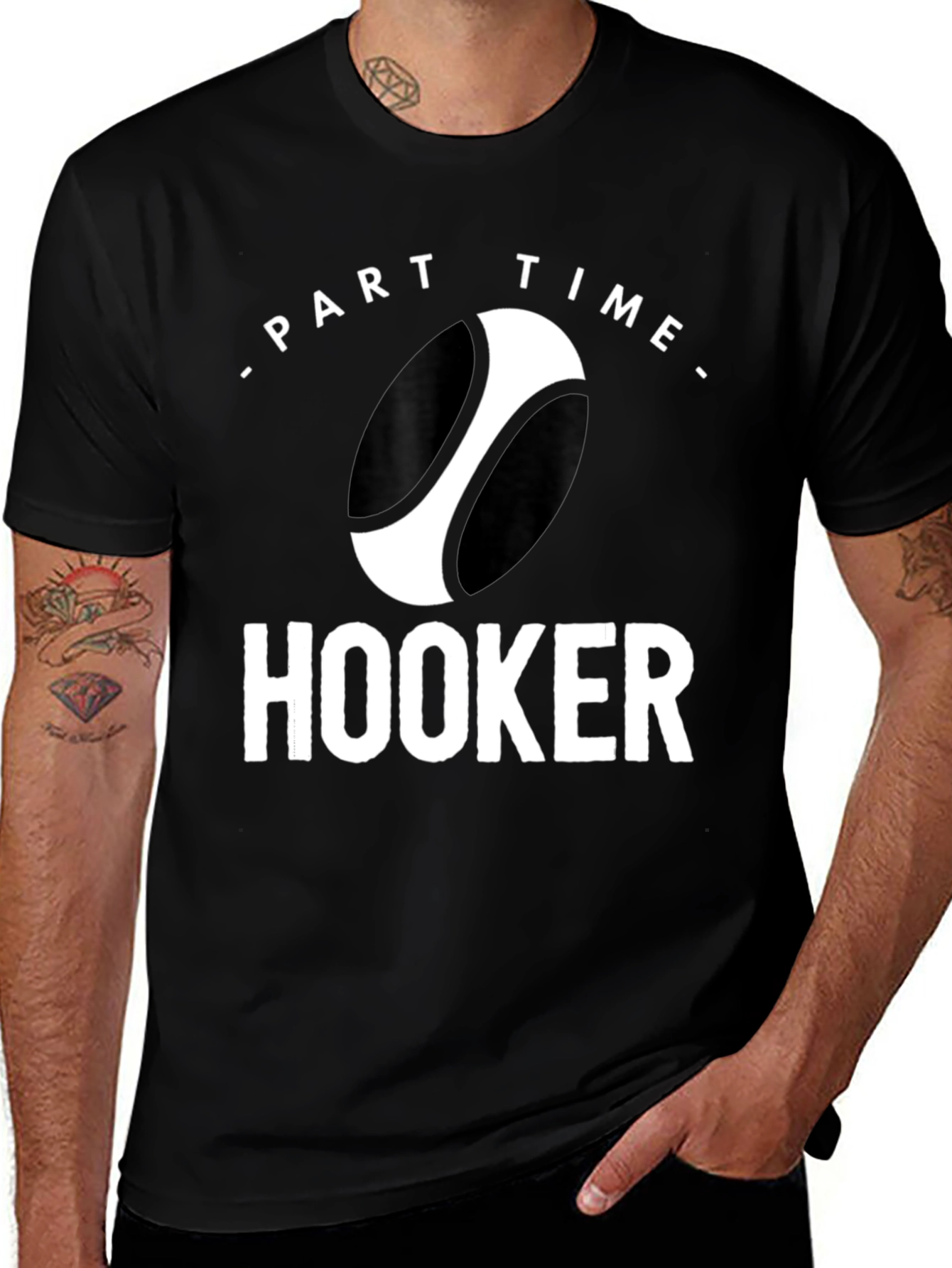 Variant 10 of Part-Time Hooker Rugby Graphic T-Shirt