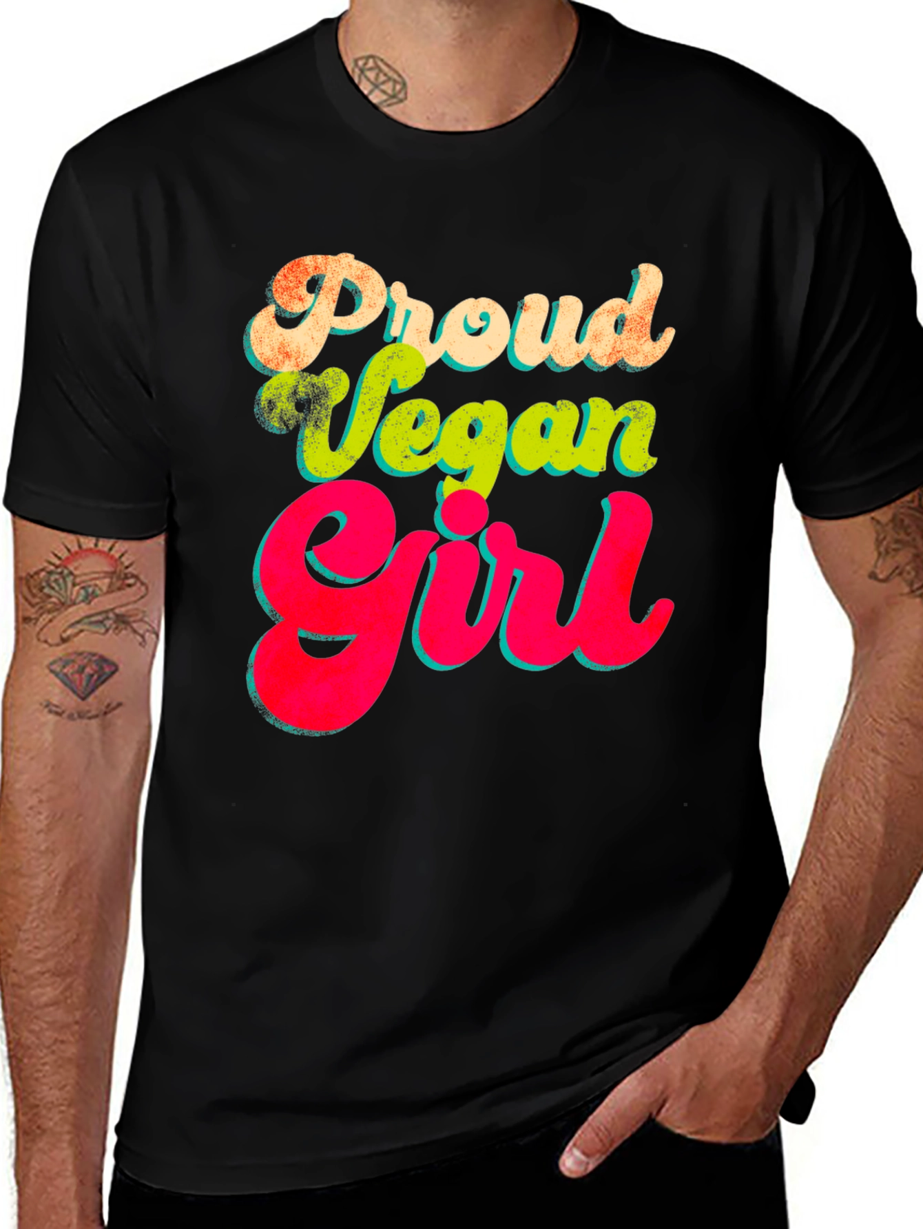 Variant 4 of Proud Vegan Girl T-Shirt