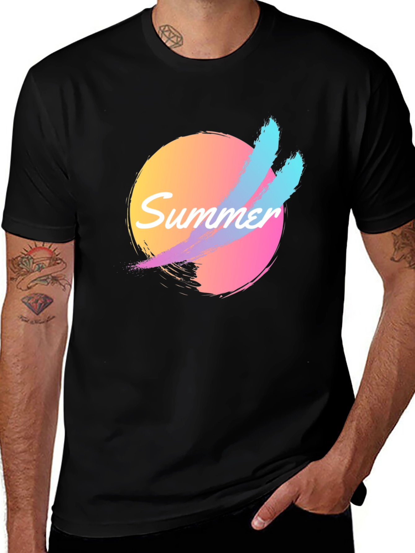 Variant 12 of Retro Summer Vibes T-Shirt - Black