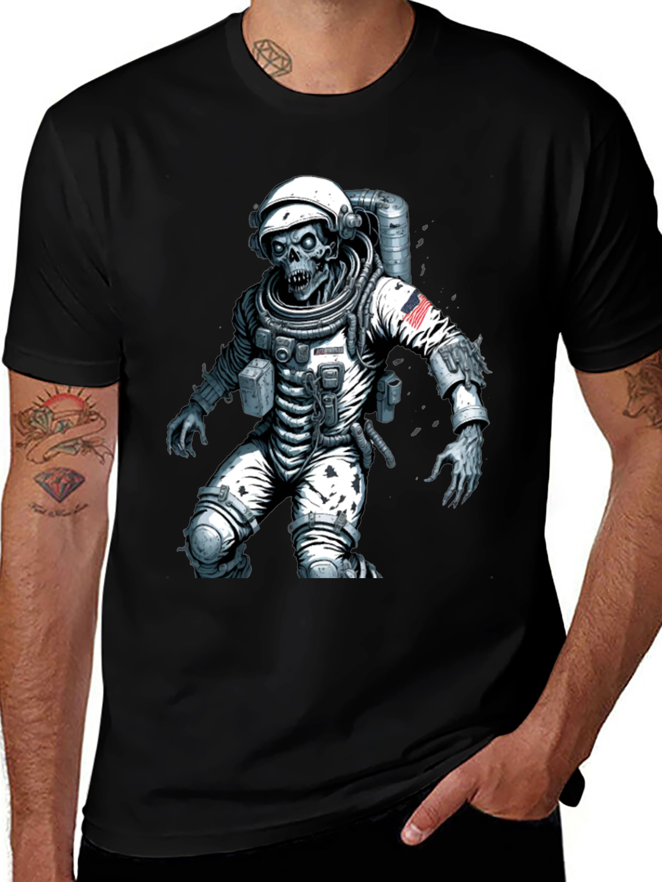 Variant 9 of Undead Astronaut Graphic T-Shirt