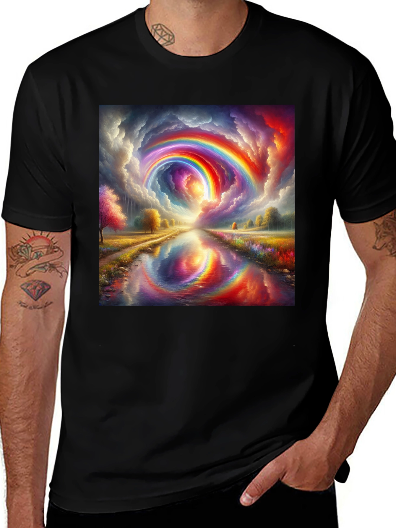 Variant 15 of Rainbow Dreamscape T-Shirt