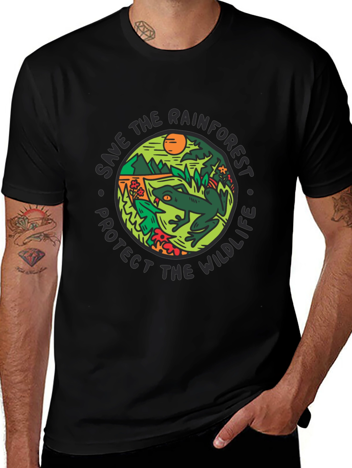 Variant 18 of Save The Rainforest T-Shirt - Protect Wildlife Tee
