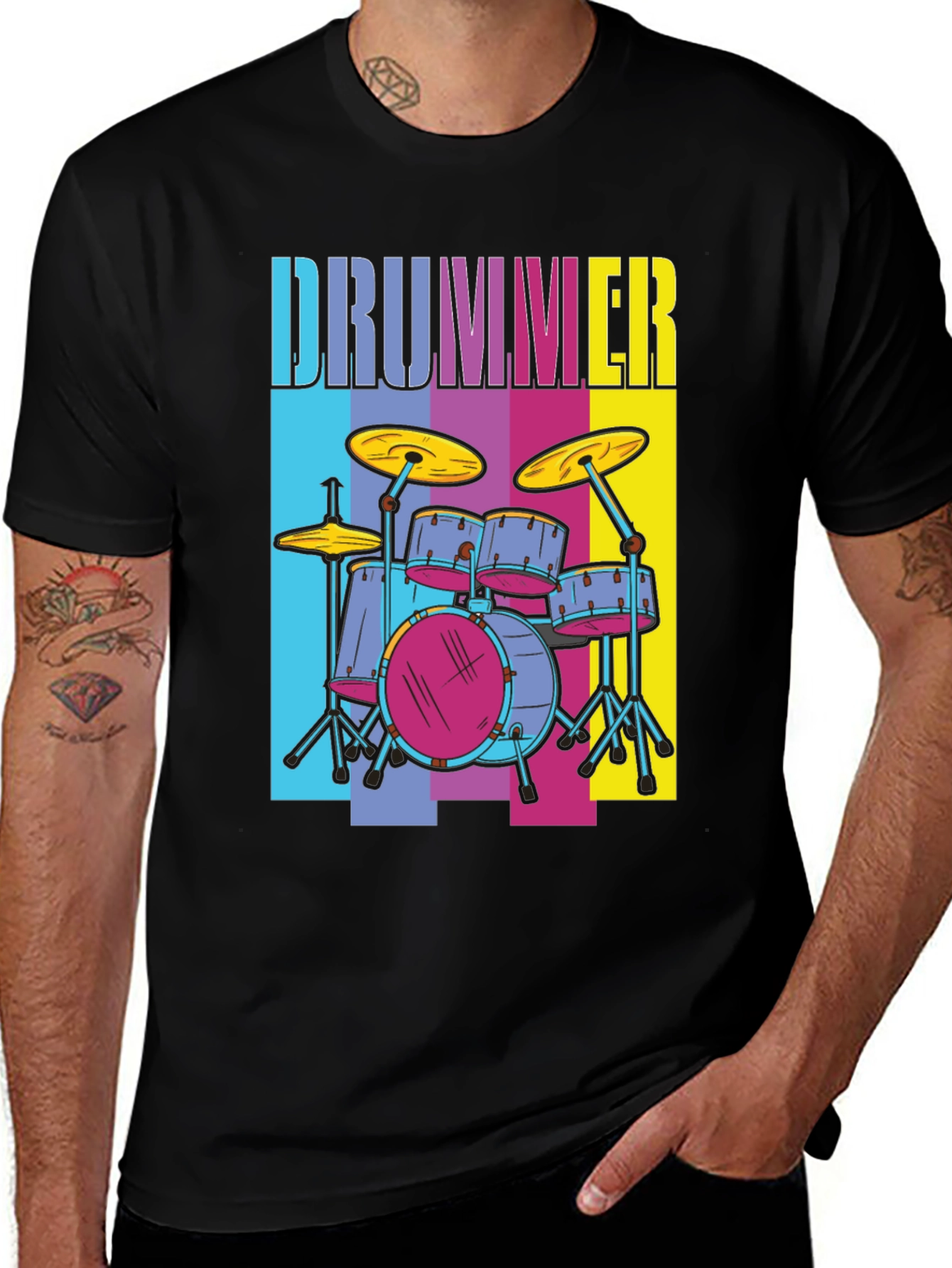 Variant 15 of Drummer T-Shirt - Music Lover Tee