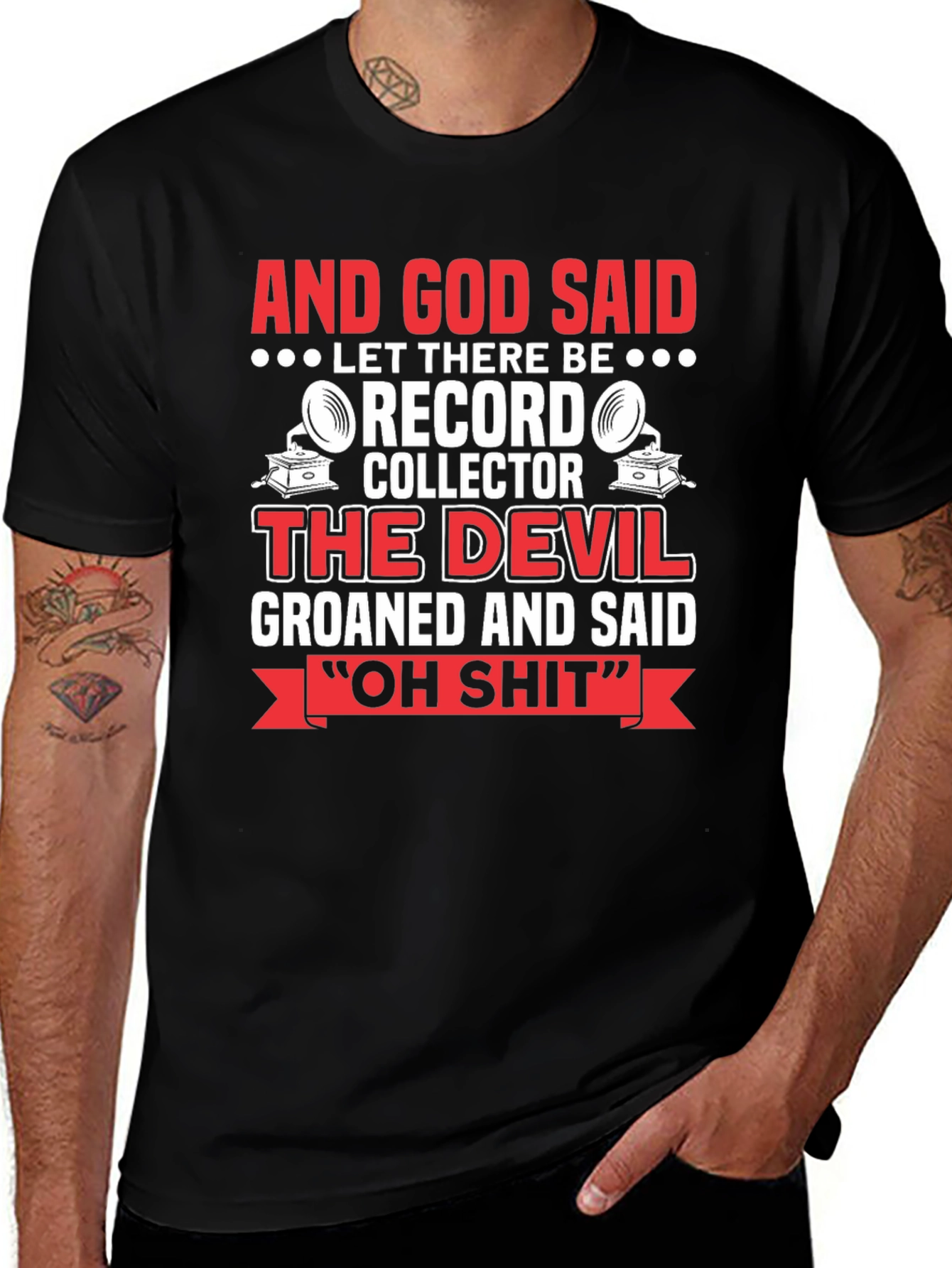 Variant 28 of And God Said Record Collector T-Shirt
