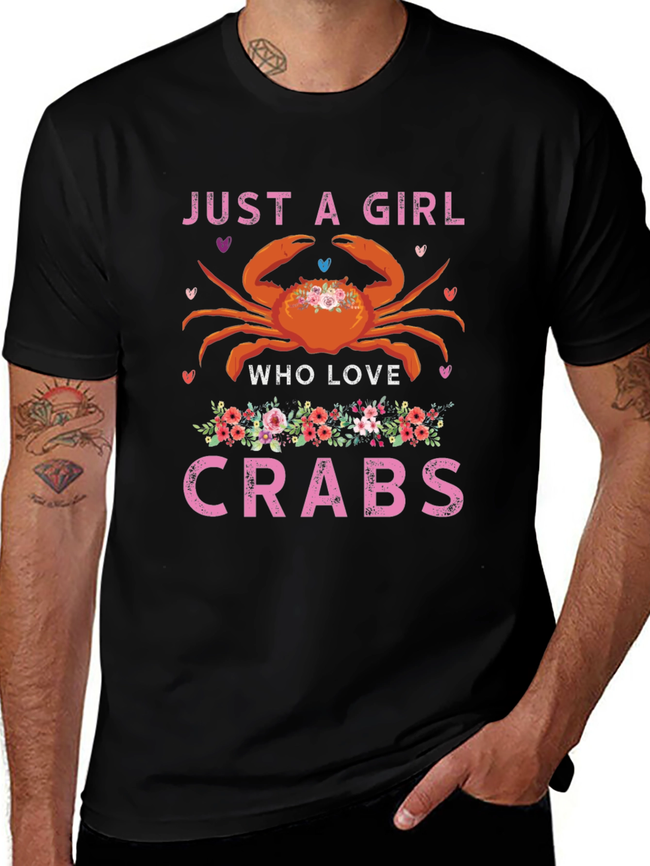 Variant 8 of Just a Girl Who Loves Crabs T-Shirt