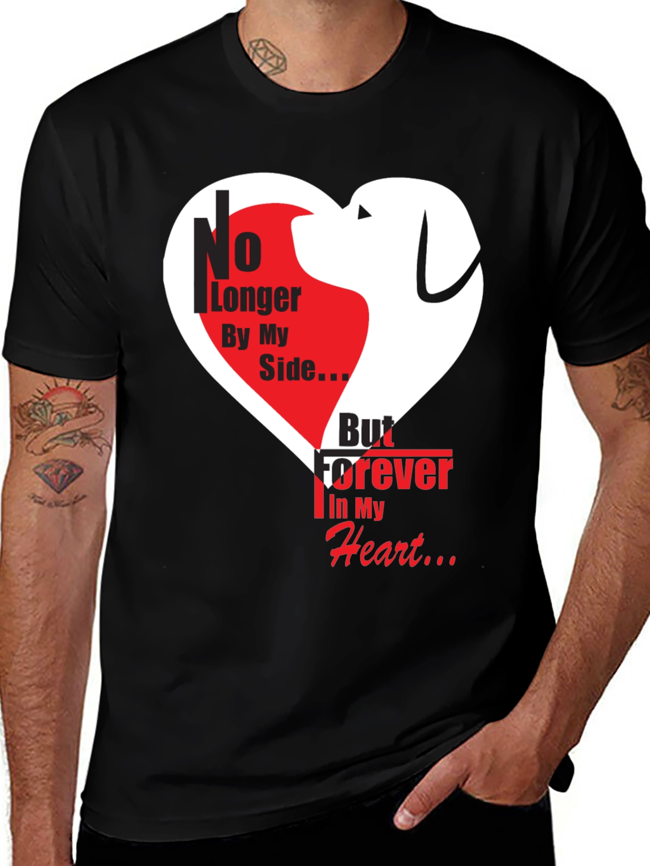 Variant 24 of Dog Memorial T-Shirt - Forever in My Heart