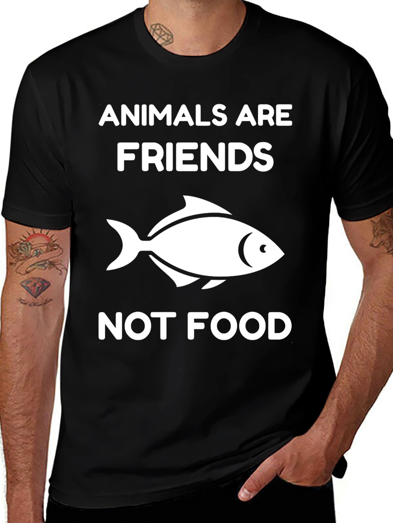 Animals are Friends T-Shirt - Vegan Graphic Tee