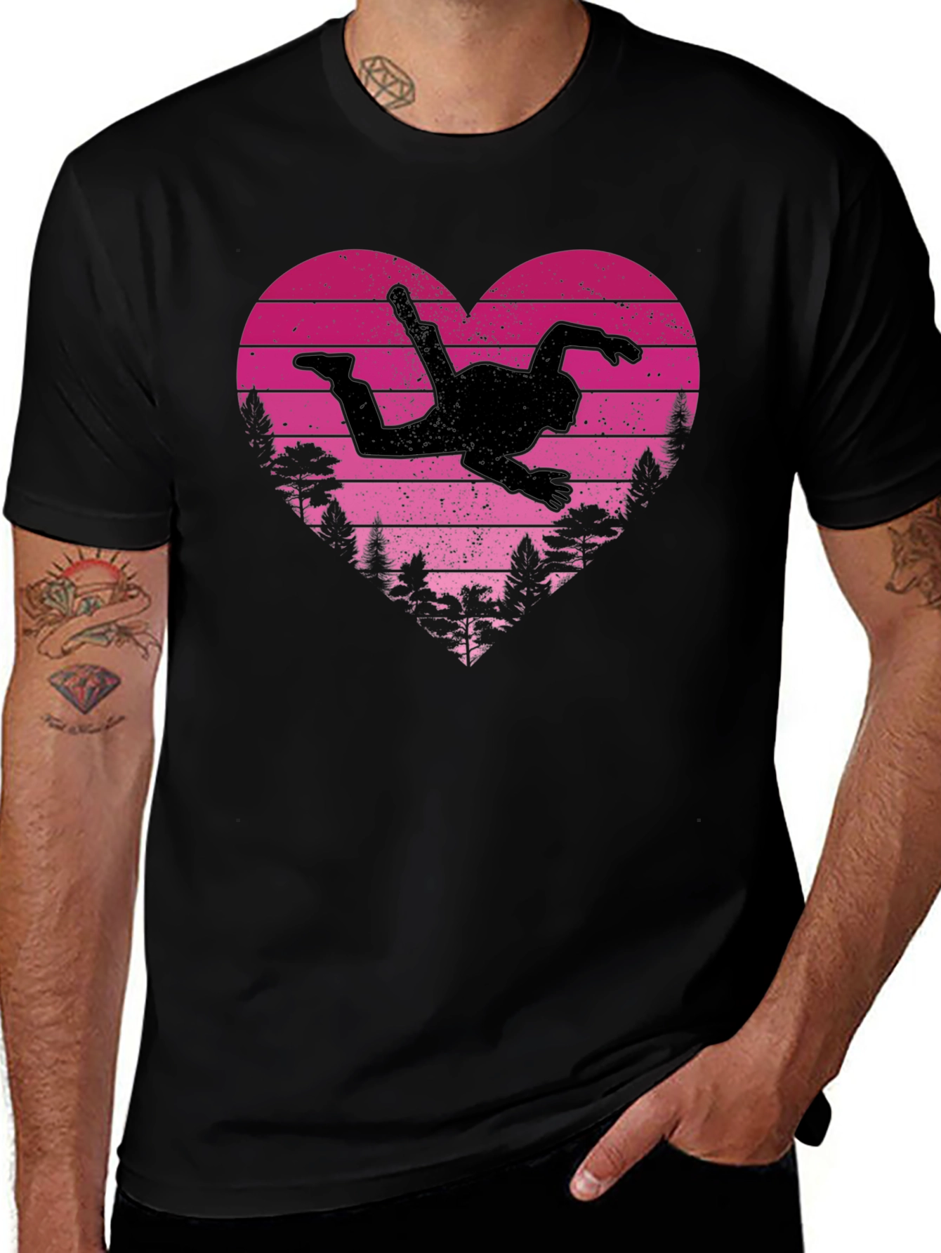 Variant 28 of Skydiving Heart T-Shirt