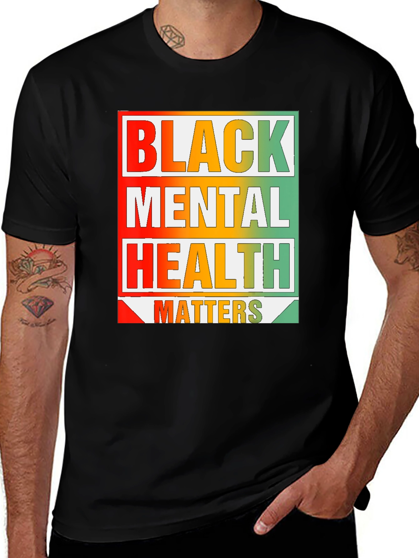 Variant 23 of Black Mental Health Matters Graphic T-Shirt