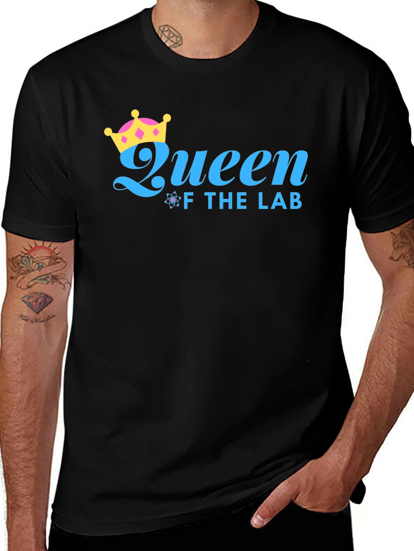 Variant 7 of Queen of the Lab Black Graphic T-Shirt
