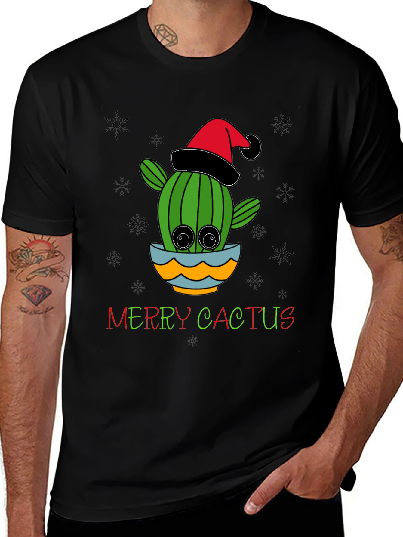 Merry Cactus Christmas T-Shirt