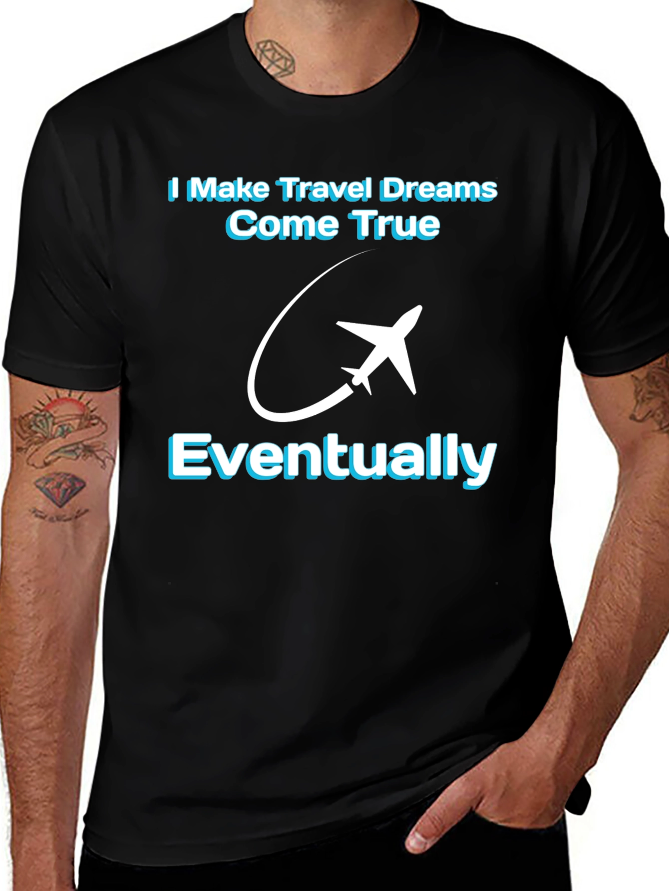 Variant 7 of Travel Dreams T-Shirt - Airplane Tee