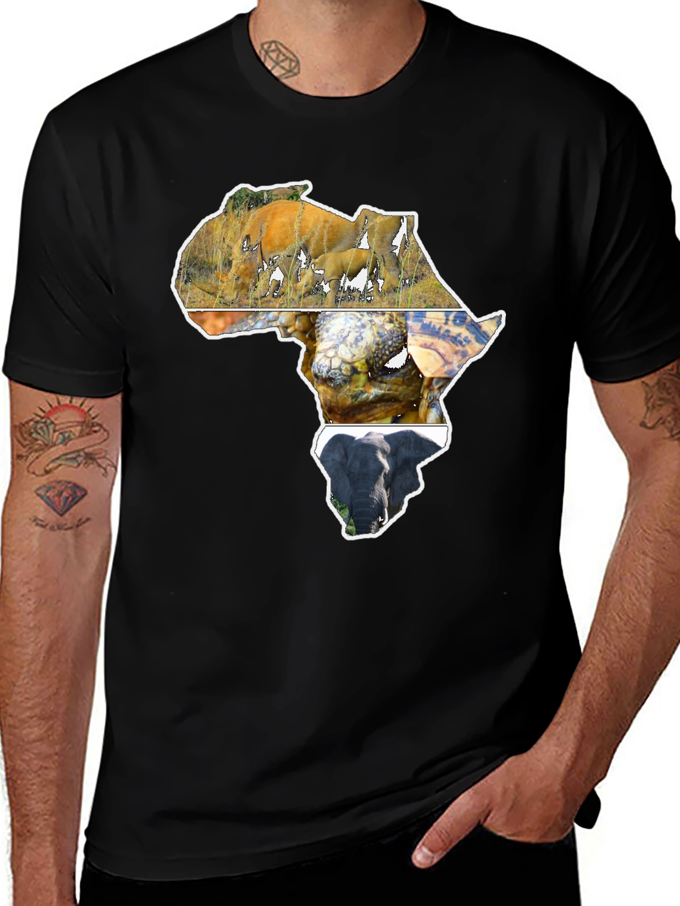 Variant 27 of Africa Wildlife Graphic T-Shirt
