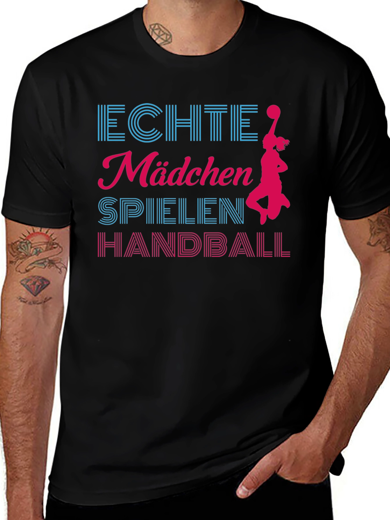 Black Echte Madchen Handball Black T-Shirt main image