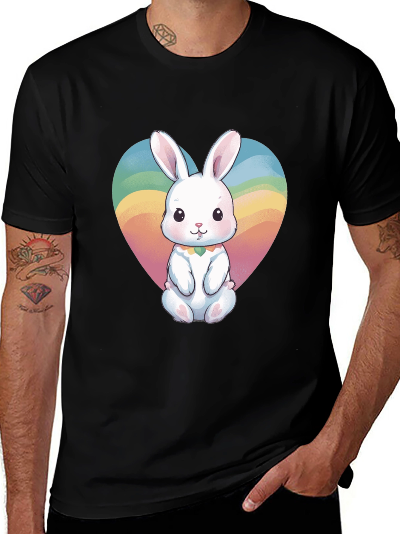 Variant 25 of Cute Bunny Heart T-Shirt