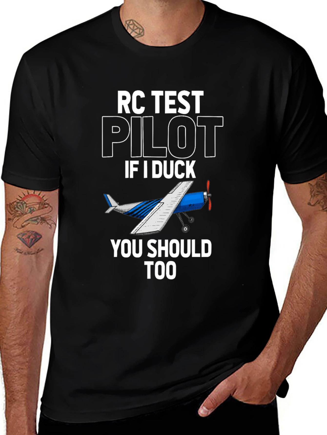 Variant 14 of RC Test Pilot T-Shirt - Aviation Humor Tee